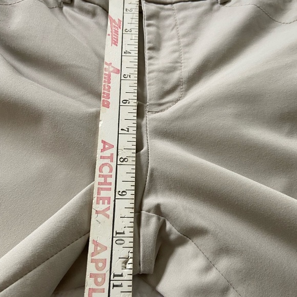 Dockers Khaki Wide Leg Cropped Tan Pants Mid Rise Size 8 - Picture 11 of 13